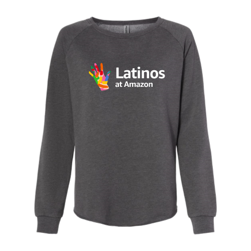Latinos at Amazon - Women's California Wave Wash Crewneck Sweatshirt