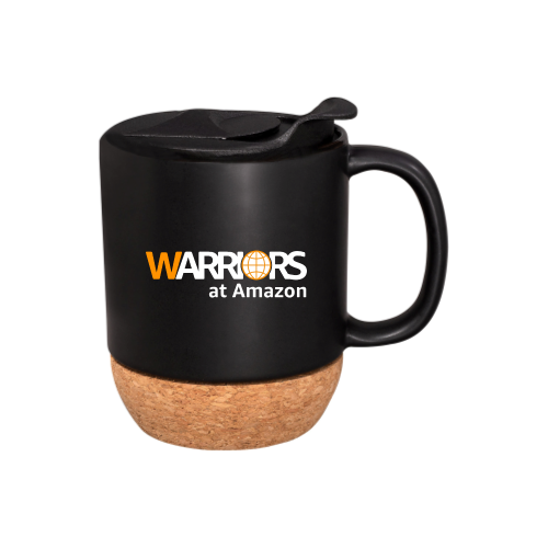 Warriors at Amazon 14oz Mug with Cork Base