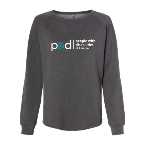 People With Disabilities - Women's California Wave Wash Crewneck Sweatshirt