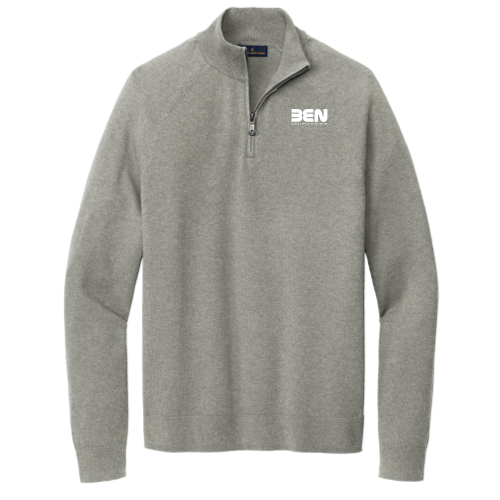 Black Employee Network - Brooks Brothers Cotton Stretch 1/4-Zip Sweater v2