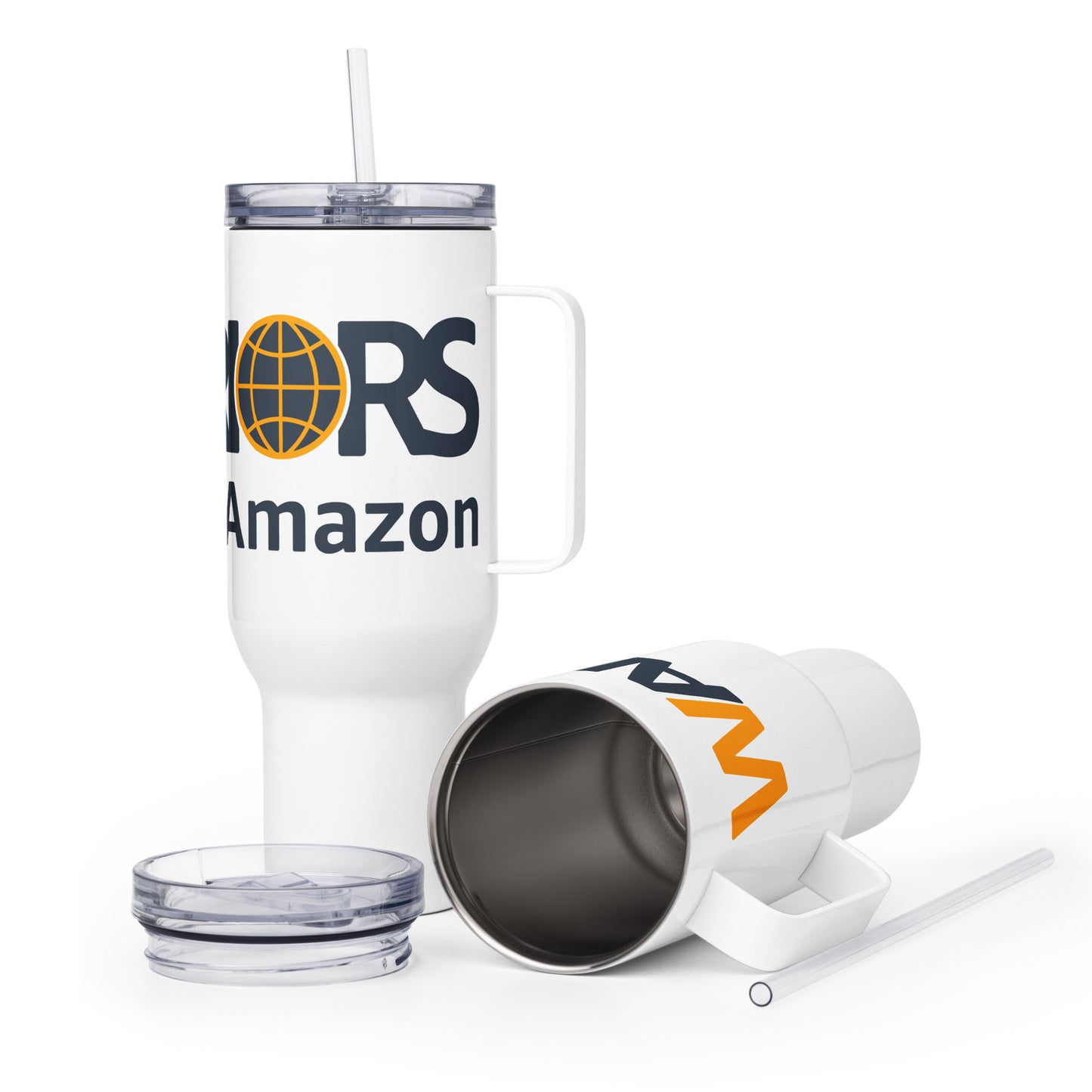 UK/EU - Warriors at Amazon Travel mug with a handle