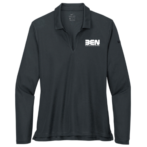 Black Employee Network - Nike Women's Dri-FIT Micro Pique 2.0 Long Sleeve Polo v2