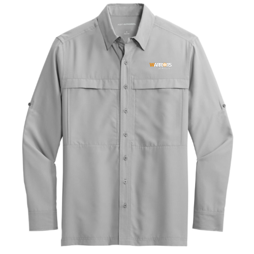 Warriors at Amazon Mens UV Long Sleeve Button Up