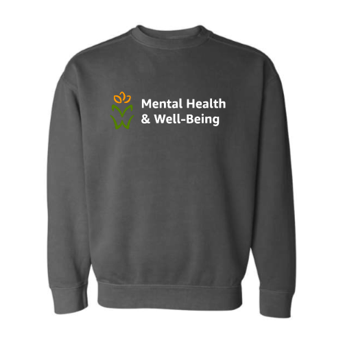 Mental Health and Wellbeing - Unisex Vintage Style Crewneck