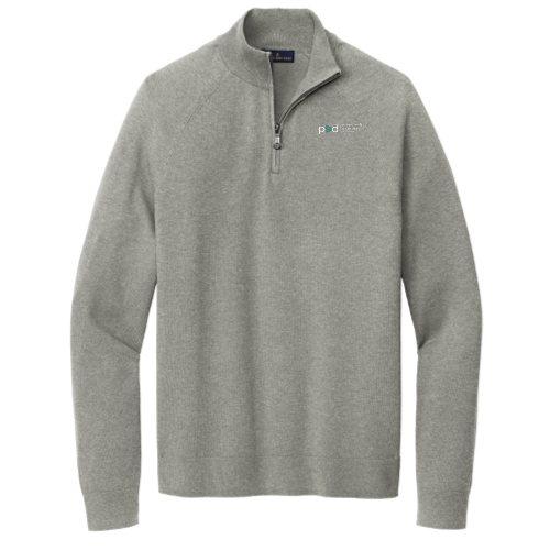 People With Disabilities - Brooks Brothers Cotton Stretch 1/4-Zip Sweater