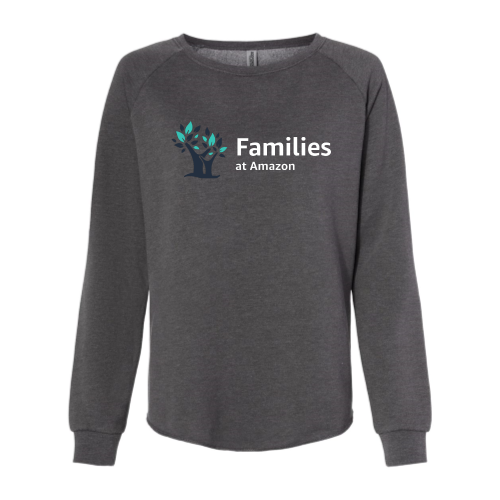 Families at Amazon - Women's California Wave Wash Crewneck Sweatshirt
