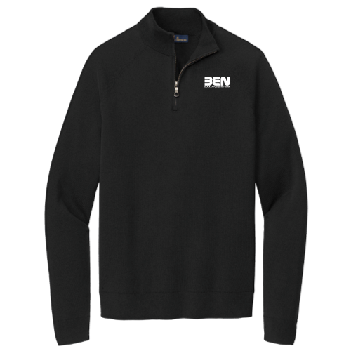 Black Employee Network - Brooks Brothers Cotton Stretch 1/4-Zip Sweater v2