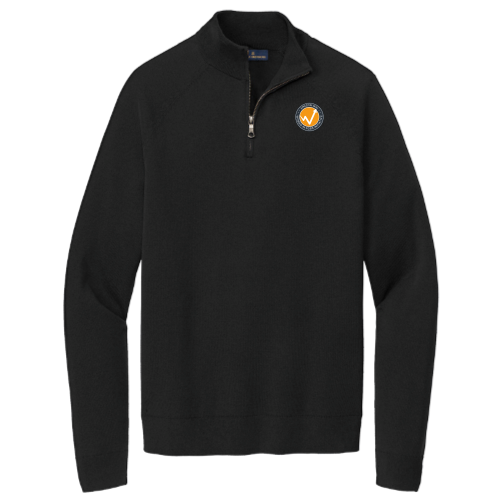 Women in Finance - Brooks Brothers Cotton Stretch 1/4-Zip Sweater