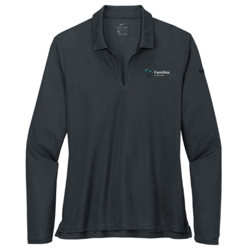Families at Amazon - Nike Women's Dri-FIT Micro Pique 2.0 Long Sleeve Polo