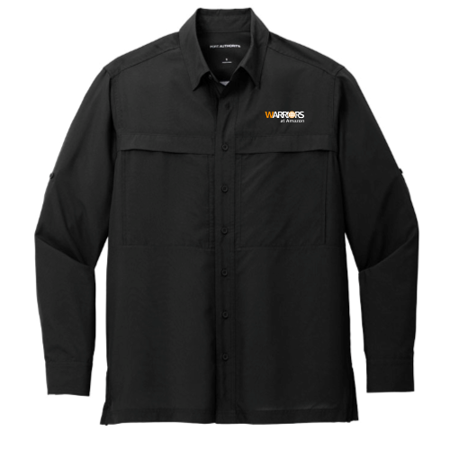 Warriors at Amazon Mens UV Long Sleeve Button Up