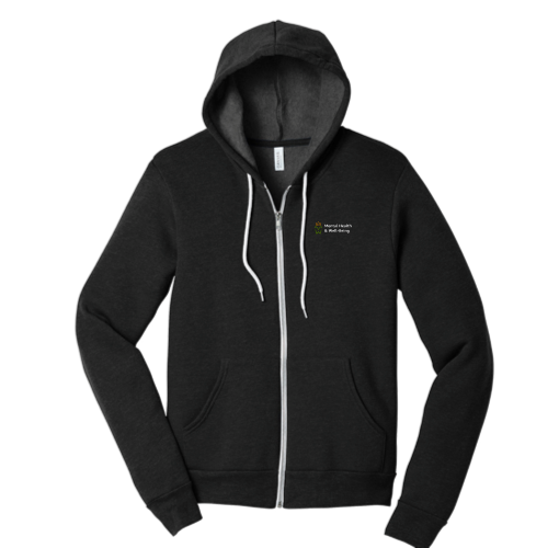 Mental Health and Wellbeing -Unisex Sponge Fleece Zip Up
