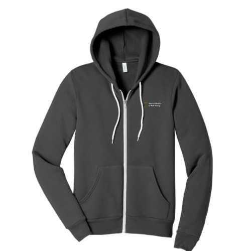Mental Health and Wellbeing -Unisex Sponge Fleece Zip Up