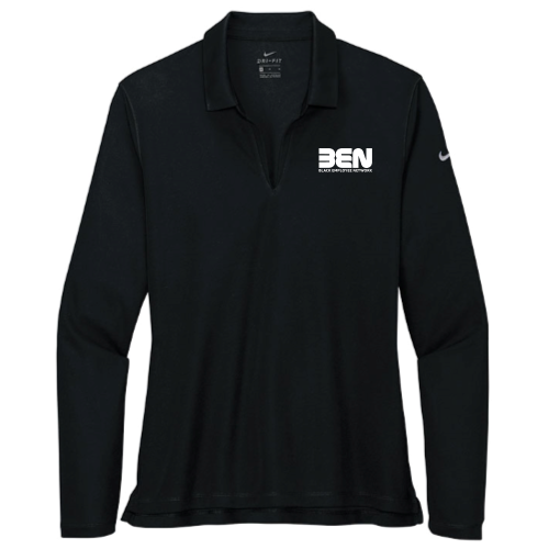 Black Employee Network - Nike Women's Dri-FIT Micro Pique 2.0 Long Sleeve Polo v2