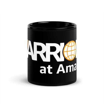 UK/EU - Warriors at Amazon Black Glossy Mug