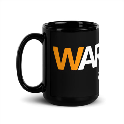 UK/EU - Warriors at Amazon Black Glossy Mug