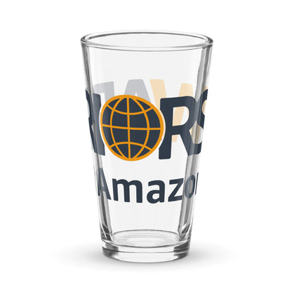 UK/EU - Warriors at Amazon Shaker pint glass